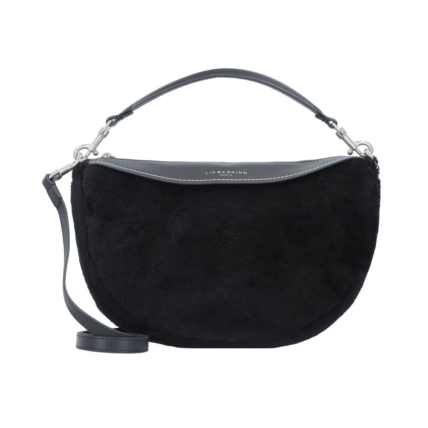 Liebeskind Shearling Sac main Cuir 28 cm black sur Bagage24