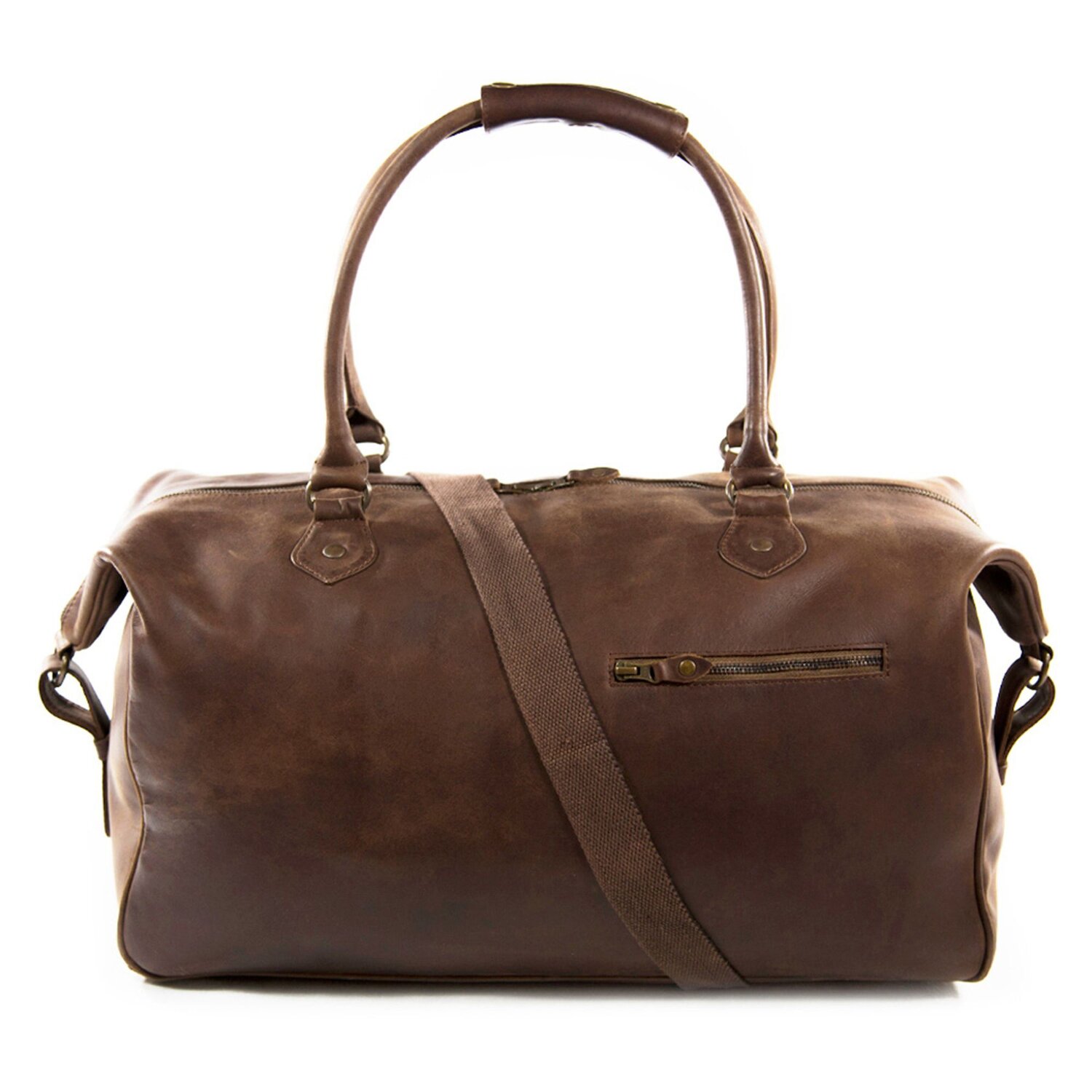 Buckle Seam Sac de voyage Linwood en cuir 50 cm brown dot sur