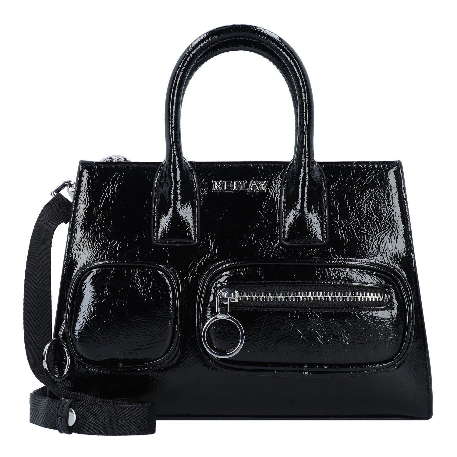 Replay Sac a main 26 cm shiny black sur Bagage24