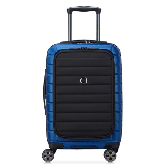 Delsey Paris Shadow 5.0 trolley cabine 4 roulettes 55 cm compartiment ordinateur portable avec soufflet d'extension blau (TAS012347)