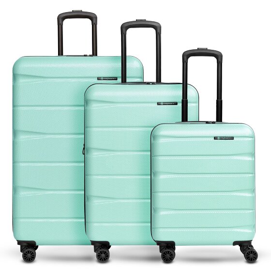 Franky Munich 4.0 Set de valises à 4 roulettes 3 pièces avec soufflet extensible mint shiny (TAS014338)