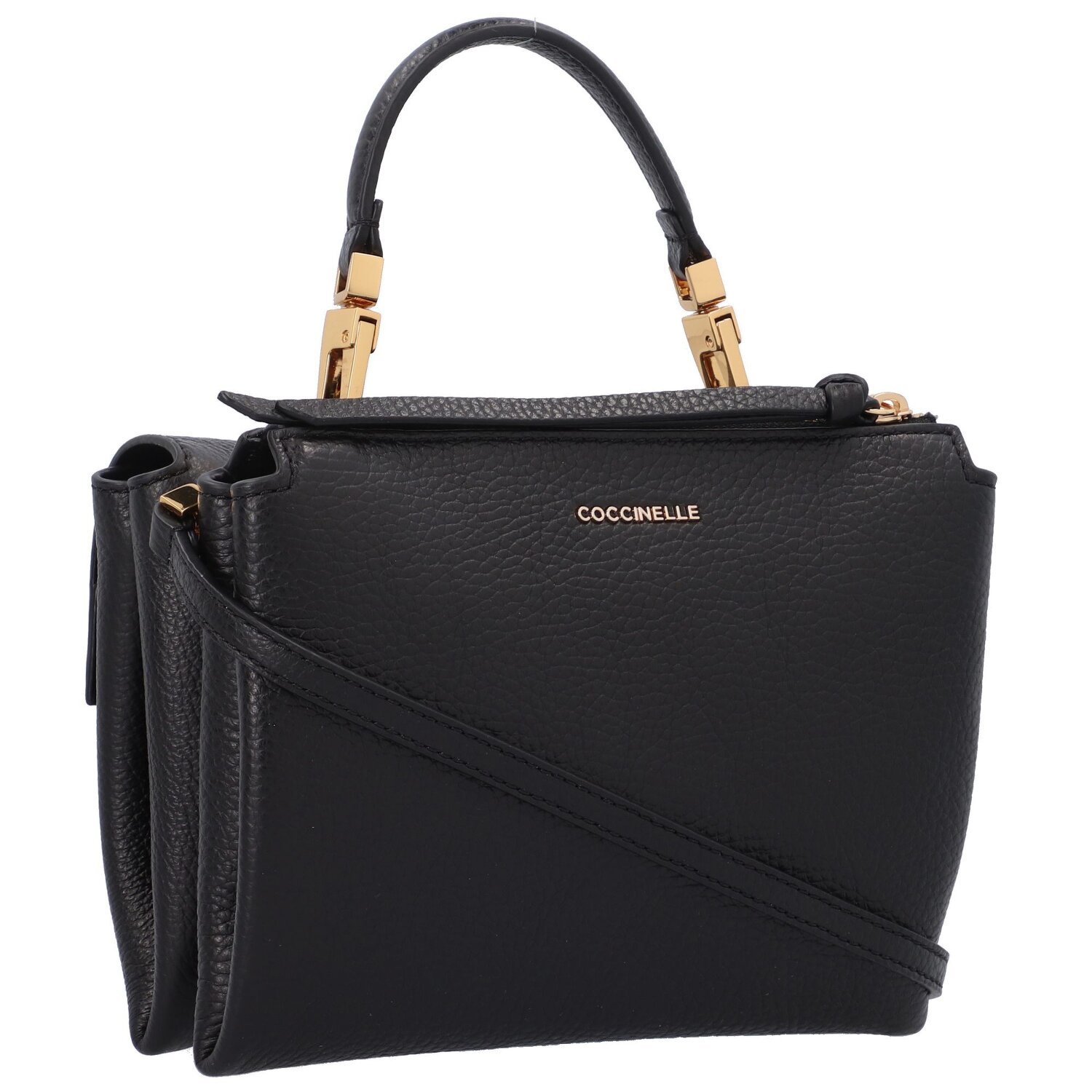 Coccinelle Arlettis Sac main en cuir 19 cm noir sur Bagage24.fr