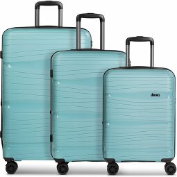 d&n Travel Line 4300-Plus 4 roulettes Set de valises 3 pièces avec soufflet d'extension  Modéle 3