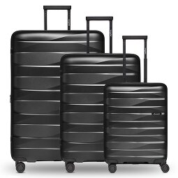 Bergpfeil Travel Set de valises à 4 roulettes 3 pièces avec soufflet extensible  Modéle 2