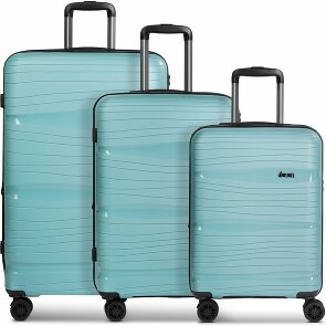 d&n Travel Line 4300-Plus 4 roulettes Set de valises 3 pièces avec soufflet d'extension