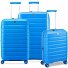  B-Flying 4 roulettes Set de valises 3 pièces avec soufflet d'extension Modéle sky blau